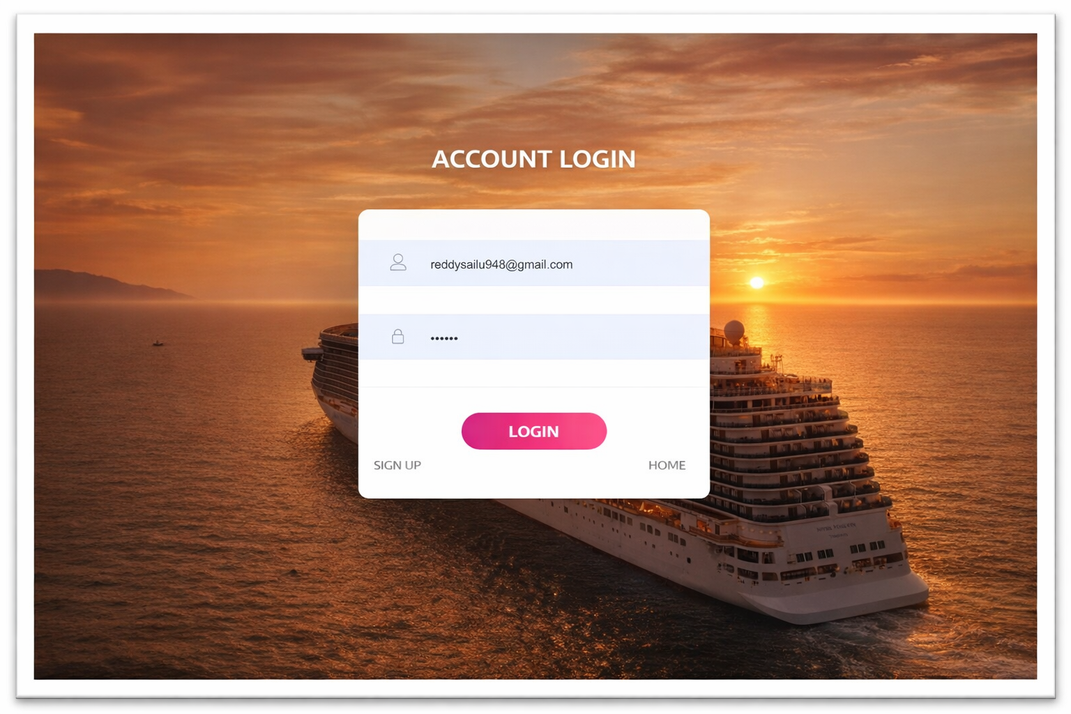 Cruise Ship Tour Booking